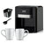 Aparat de cafea RAF 1000W cu 2 cani ceramice si lingura de masurare incluse, 420ml
