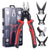 Clește multifuncțional 5 în 1 cu capete interschimbabile, Patent, Taietor Cablu, Dezizolator, Cleste Sertizare, Foarfeca de tabla, cap interschimbabil, maner ergonomic, izolat electric