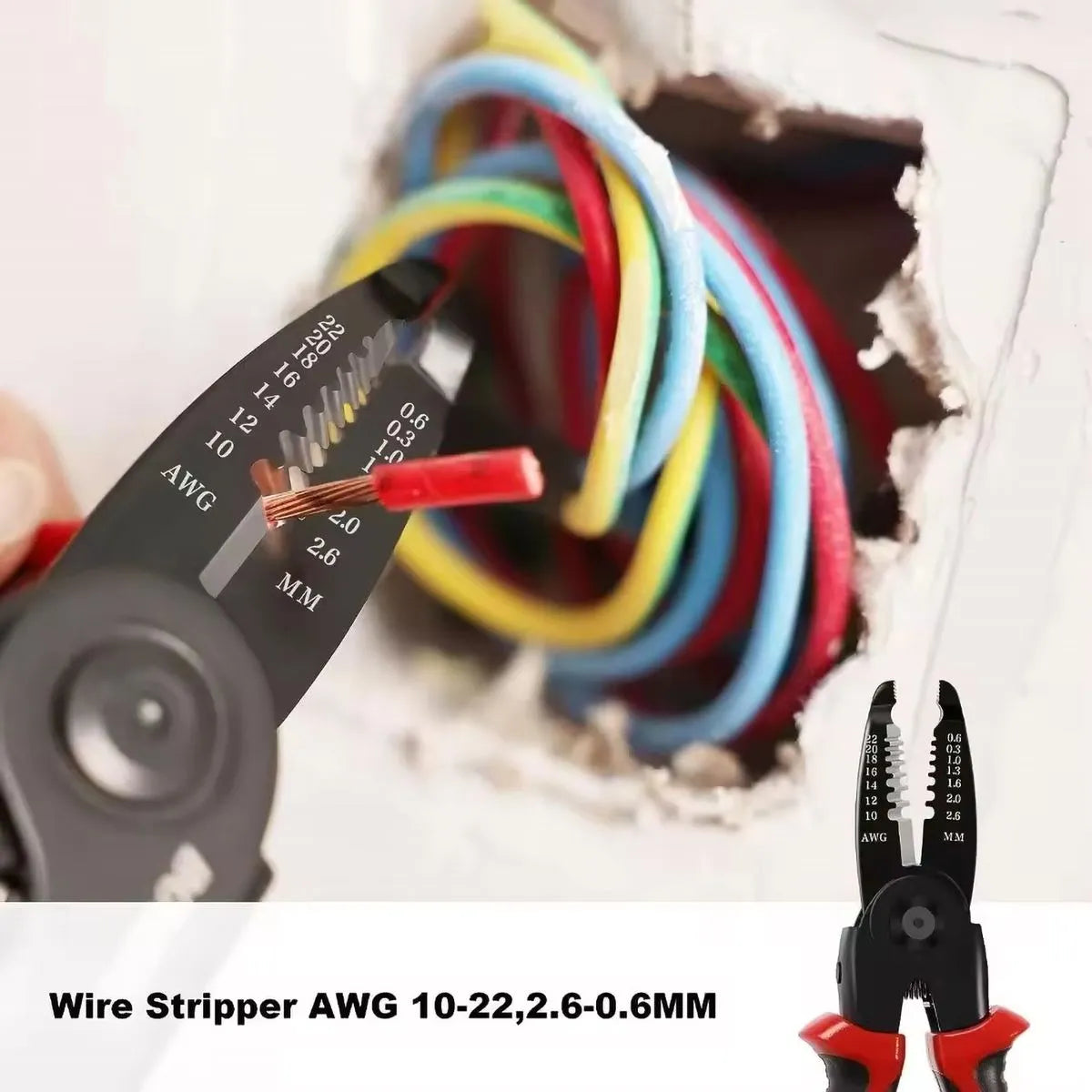 Clește multifuncțional 5 în 1 cu capete interschimbabile, Patent, Taietor Cablu, Dezizolator, Cleste Sertizare, Foarfeca de tabla, cap interschimbabil, maner ergonomic, izolat electric