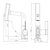 Baterie baie/bucatarie cu display temperatura, curgere tip cascada, jet sau spray, dus extractibil