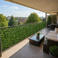 Gard Artificial cu Frunze Ivy 3m x 1m, Paravan Verde, Balcon, Terasa, Gradina - imagine 3