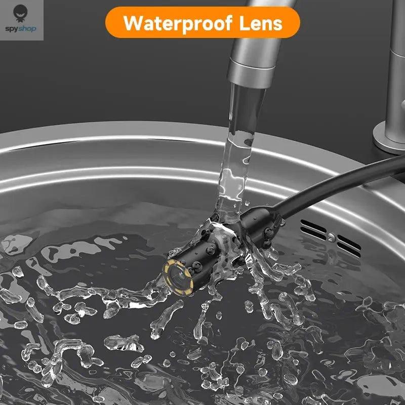 Endoscop multifunctional 1080P, eran 2 inch, camera HD cu cablu rigid impermeabil de 5m