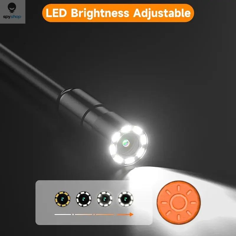 Endoscop multifunctional 1080P, eran 2 inch, camera HD cu cablu rigid impermeabil de 5m