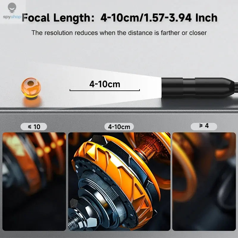 Endoscop multifunctional 1080P, eran 2 inch, camera HD cu cablu rigid impermeabil de 5m