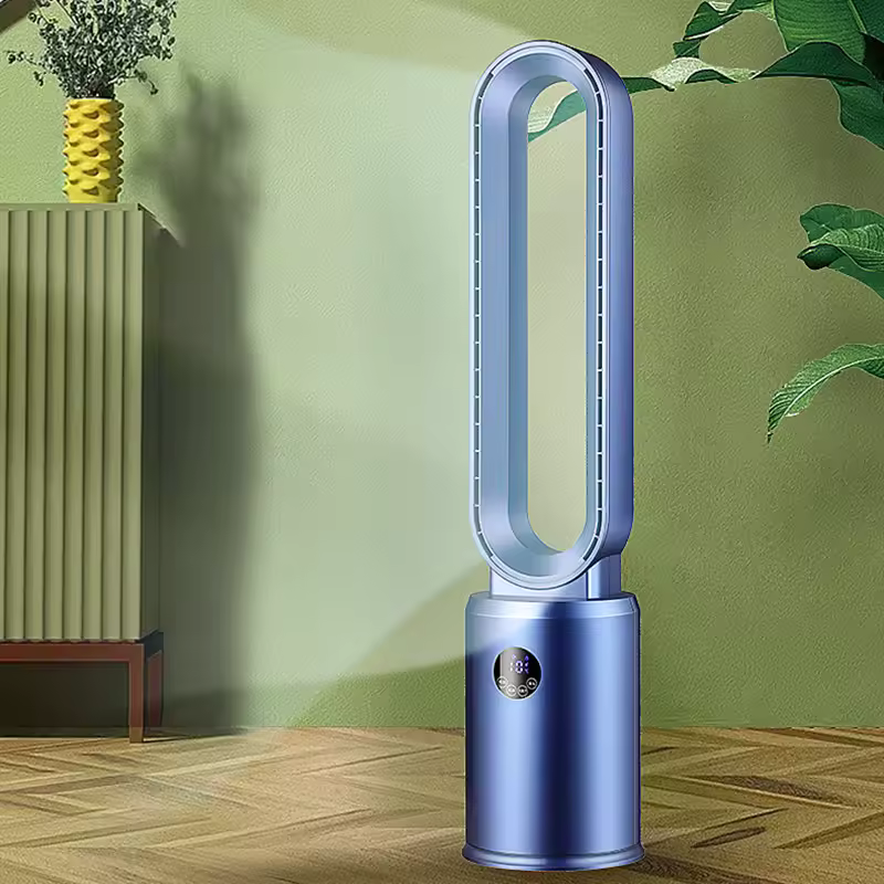 Ventilator fara pale cu purificare HEPA si telecomanda – 3 viteze, oscilatie 120°, design modern