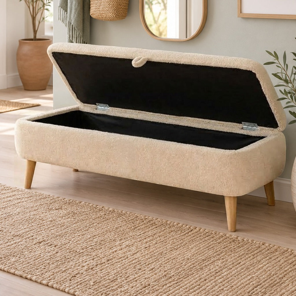 RENA OTTOMAN STORAGE BENCH (WITH STORAGE) - detaliu produs