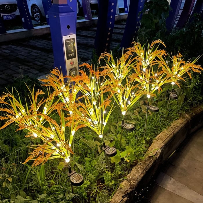 Set 2 Lampi Solare Decorative Spice de Grau M374-16 60cm IP66 LED Senzor Lumina - detaliu produs