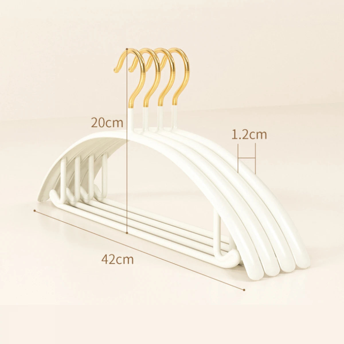 Set 10 umerase metalice cu strat antialunecare, design premium