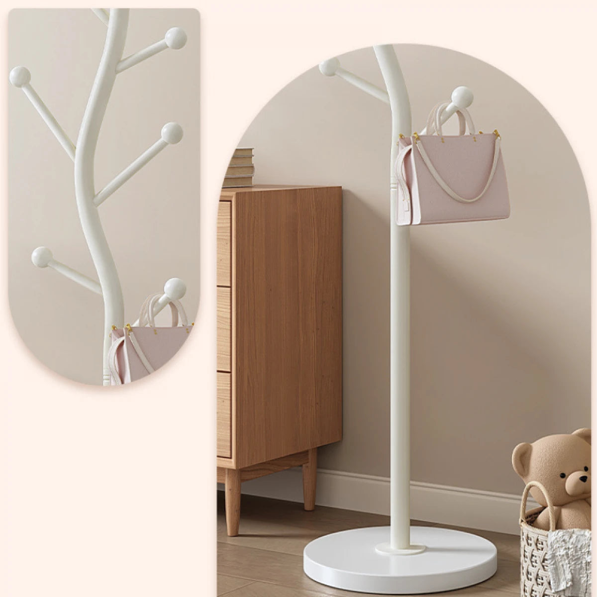 Cuier pentru haine in forma de S, 7 carlige, otel carbon, 178 x 30 cm, negru