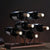 Suport pentru 6 sticle de vin, design modern, lemn natural si otel, 32.5 x 16 x 30 cm