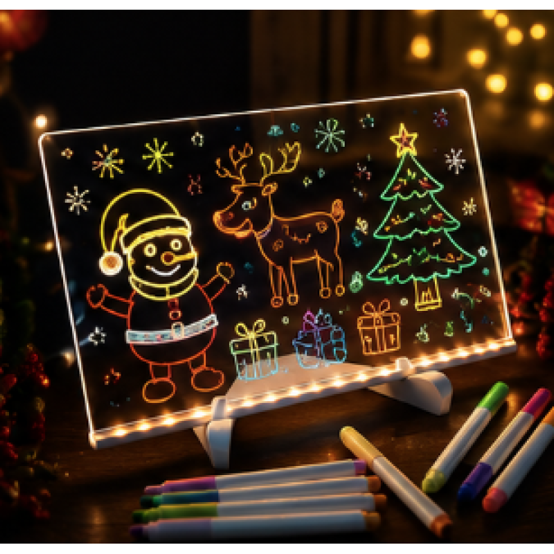 Set Tabla LED pentru Desenat 30x20cm cu USB Alimentare Portabila - detaliu produs