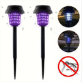 Set 2 Lampi solare  LED si capcana pentru insecte, senzor de lumina, grila de siguranta, buton Off/On1/On2, 600 mAh