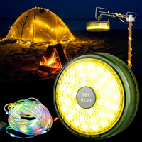 Ghirlanda luminoasa camping, lanterna si functie de baterie externa, LED, reincarcabila USB, portabila, 8 moduri de