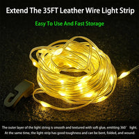 Ghirlanda luminoasa camping, lanterna si functie de baterie externa, LED, reincarcabila USB, portabila, 8 moduri de