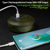 Ghirlanda luminoasa camping, lanterna si functie de baterie externa, LED, reincarcabila USB, portabila, 8 moduri de