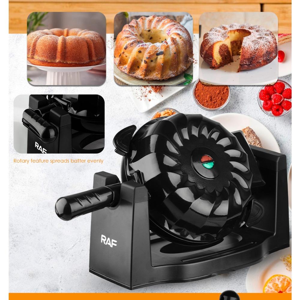 Aparat de facut prajituri electrica RAF R.500, 1800W, capacitate 3L, indicator LED