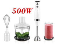 Set Blender 3 in 1 Sonifer SF-8044 cu putere 500W, Mixer vertical, functie Turbo, Multifunctional, alb - imagine 3