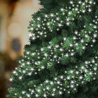 Instalatie Craciun liniara tip cluster, interior-exterior, 960 led, 20 m, diverse culori - imagine 3