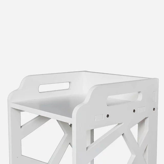 Dulap vertical pentru baie, 80 x 20 x 18 cm, Alb