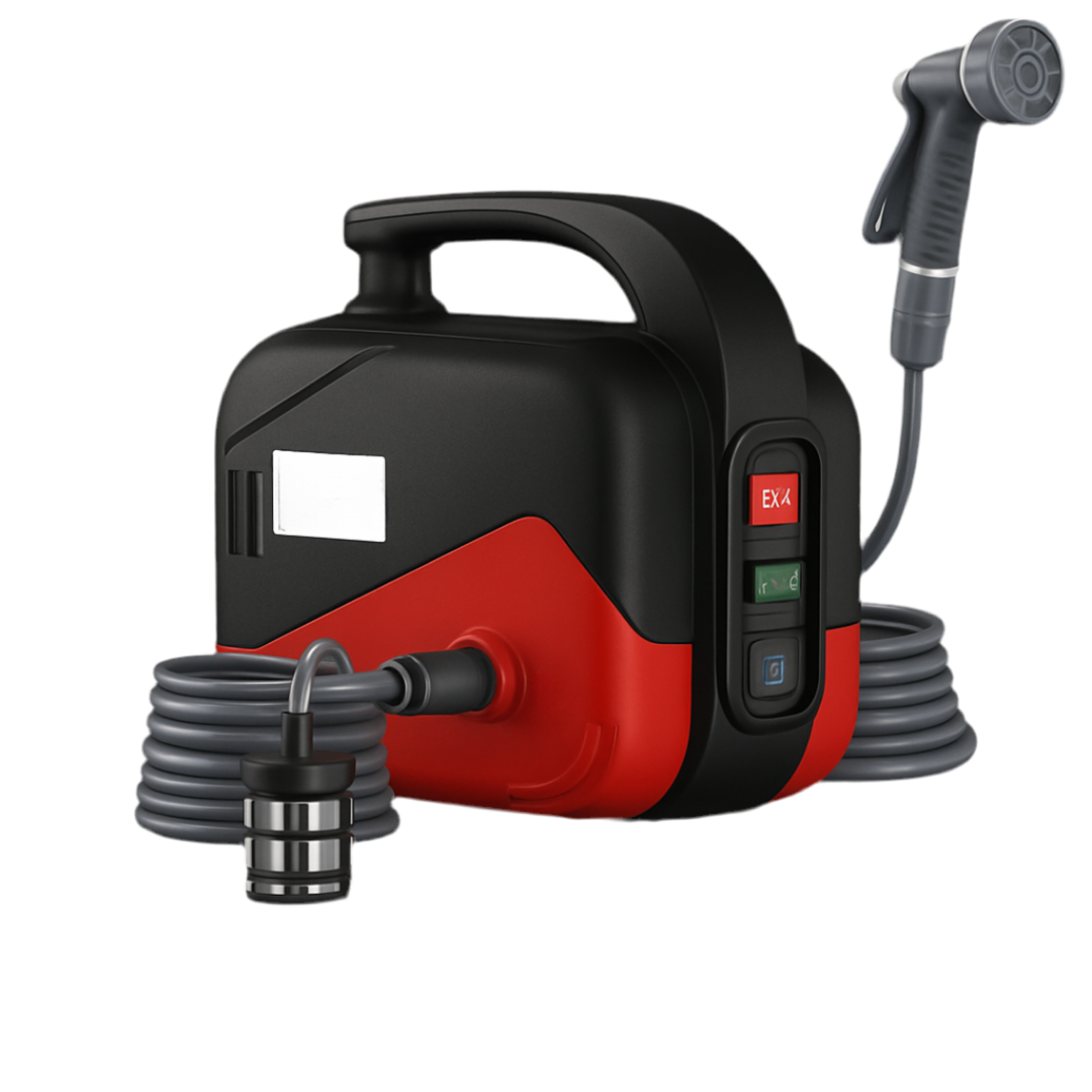 Aparat de spalat portabil cu presiune – baterie litiu detasabila, turbo 4 cilindri, display, Delixi