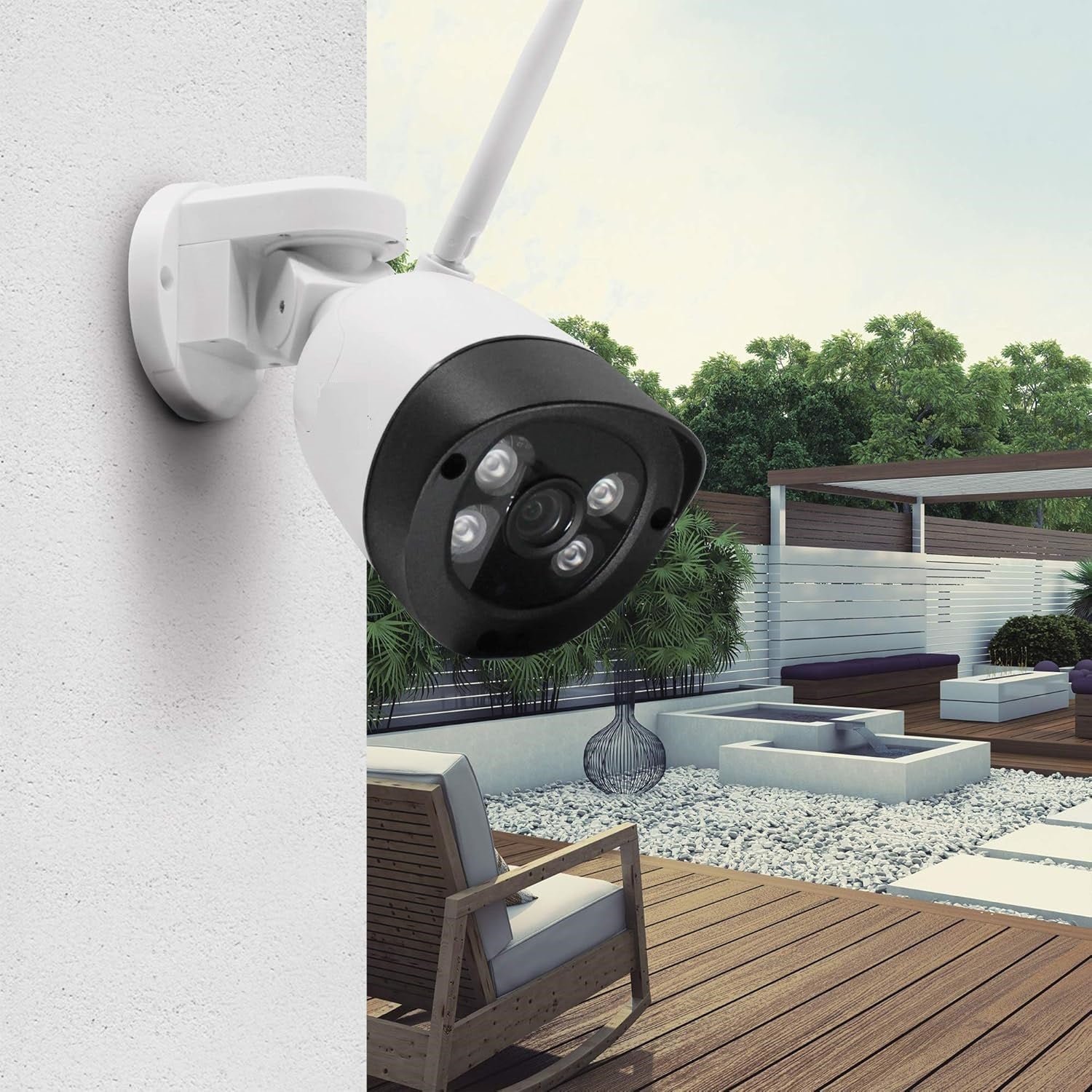 Camera de exterior IP WiFi, 2MP 1080p, IR 30m, lentila 4 mm, Microfon, MicroSD