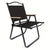 Scaun metalic plabil pentru gradina, camping sau plaja, 54x59x76 cm, negru