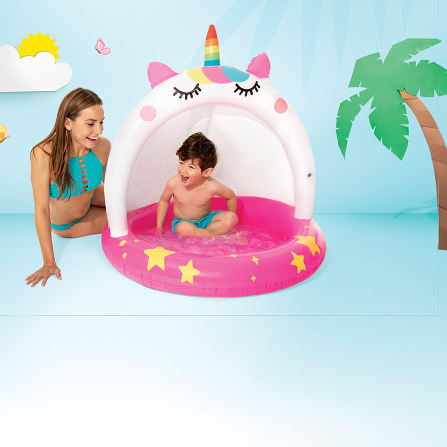 Piscina gonflabila pentru copii Intex Unicorn, 102 x 102 cm