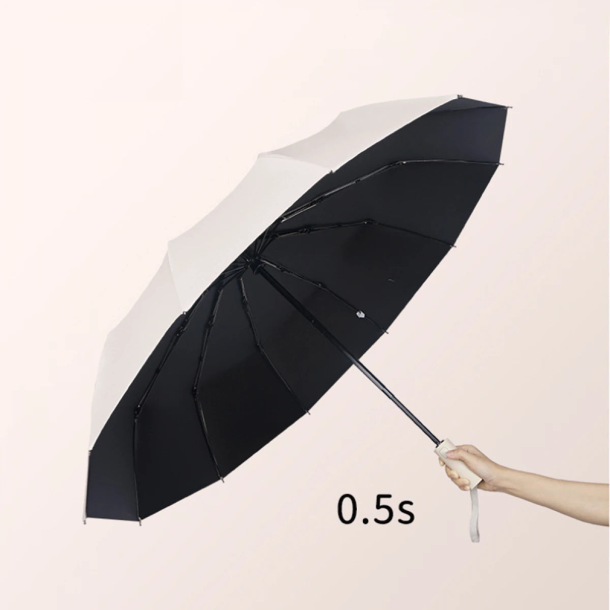 Umbrela telescopica automata, impermeabila, protective UV, rezistenta la vant, 104 cm