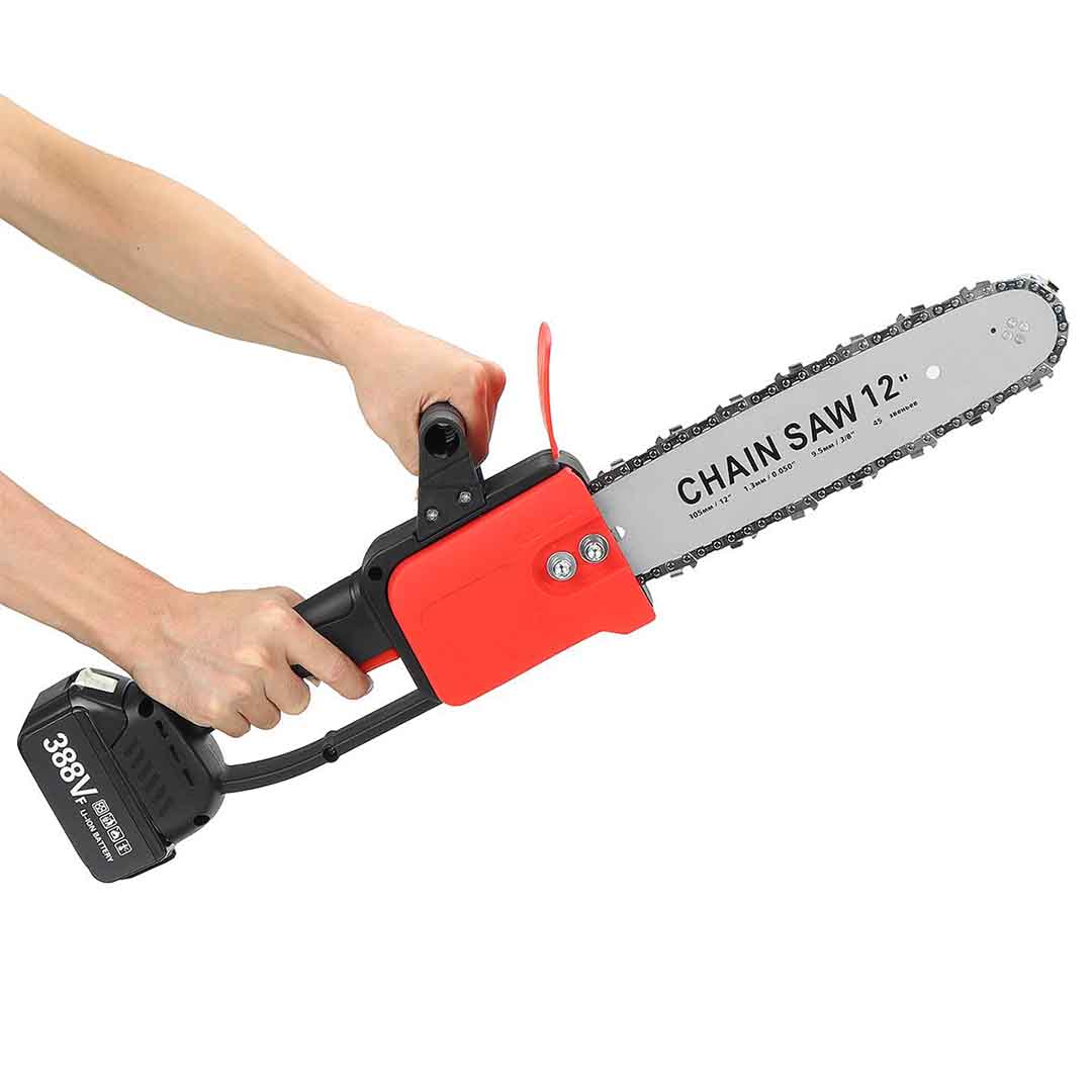 Drujba electrica cu lant 12 inch, cu 2 Acumulatori, 48V, Lithium, 4800rpm, 305mm