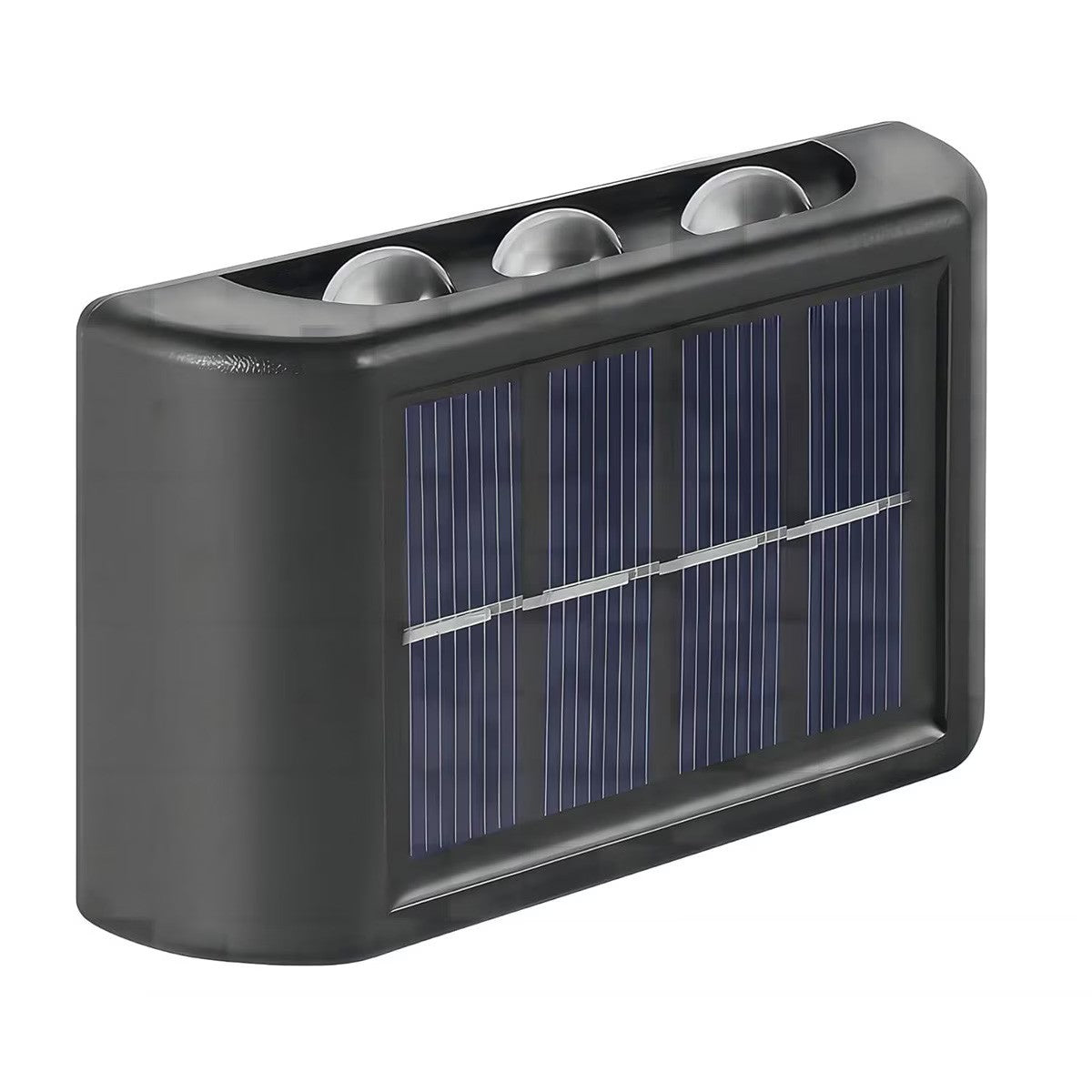 Set 2 Lampi Solare de Perete cu Iluminare Sus si Jos 8 LED-uri Alb Rece - detaliu produs