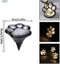 Set 4 Lampi Solare Led tip amprenta labuta de caine cu infigere in gazon - imagine 7