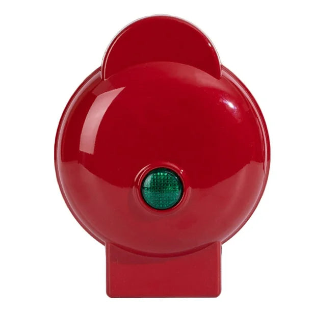 Mini Aparat de preparat gogosi, 3 orificii, antiaderent, 350W, 165x85x125mm, rosu