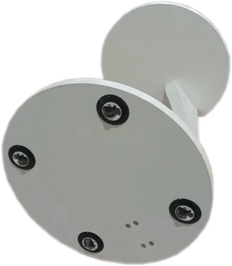 Masuta de cafea rotunda cu roti, din PAL melaminat – 38 cm diametru, 56 cm inaltime