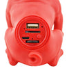 Boxa Portabila Bulldog Negru/Rosu Cu Bluetooth, Cititor USB, Card, Radio si microfon 20 X 20 x 14 cm