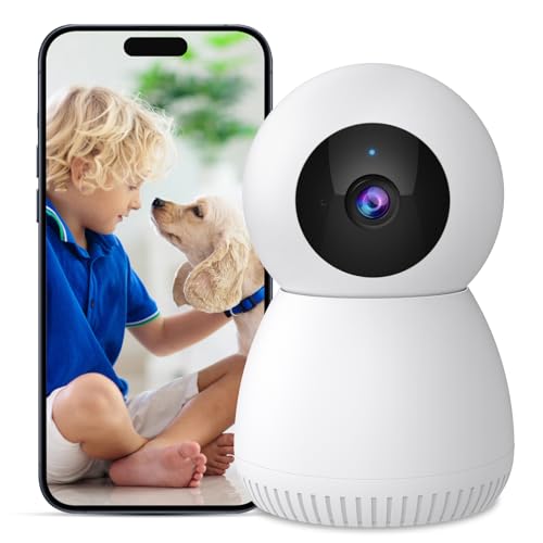 Camera de supraveghere Smart WiFi Full HD 1080P cu Night Vision, Rotire 355°/55°, Audio bidirectional si Detectie miscare