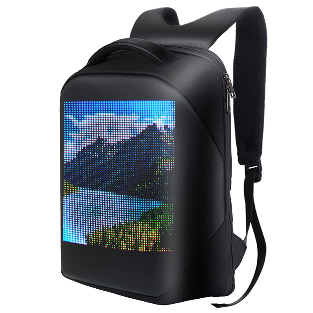 Ghiozdan Smart cu Display LED, WiFi, USB, 23L – Rezistent la Apa, incarcare USB