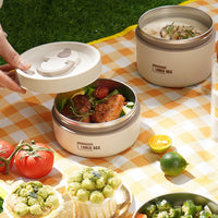 Set 4 caserole cu husa transport, 440 + 440 + 600 + 600 ml, interior otel inoxidabil - imagine 3