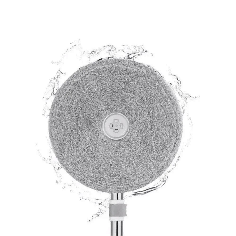 Set mop rotativ cu doua rezerve si auto spalare, compartimente pentru apa curata si murdara, robinet de scurgere a apei