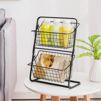 Organizator metalic cu 2 coșuri – pentru bucătărie sau baie - imagine 4