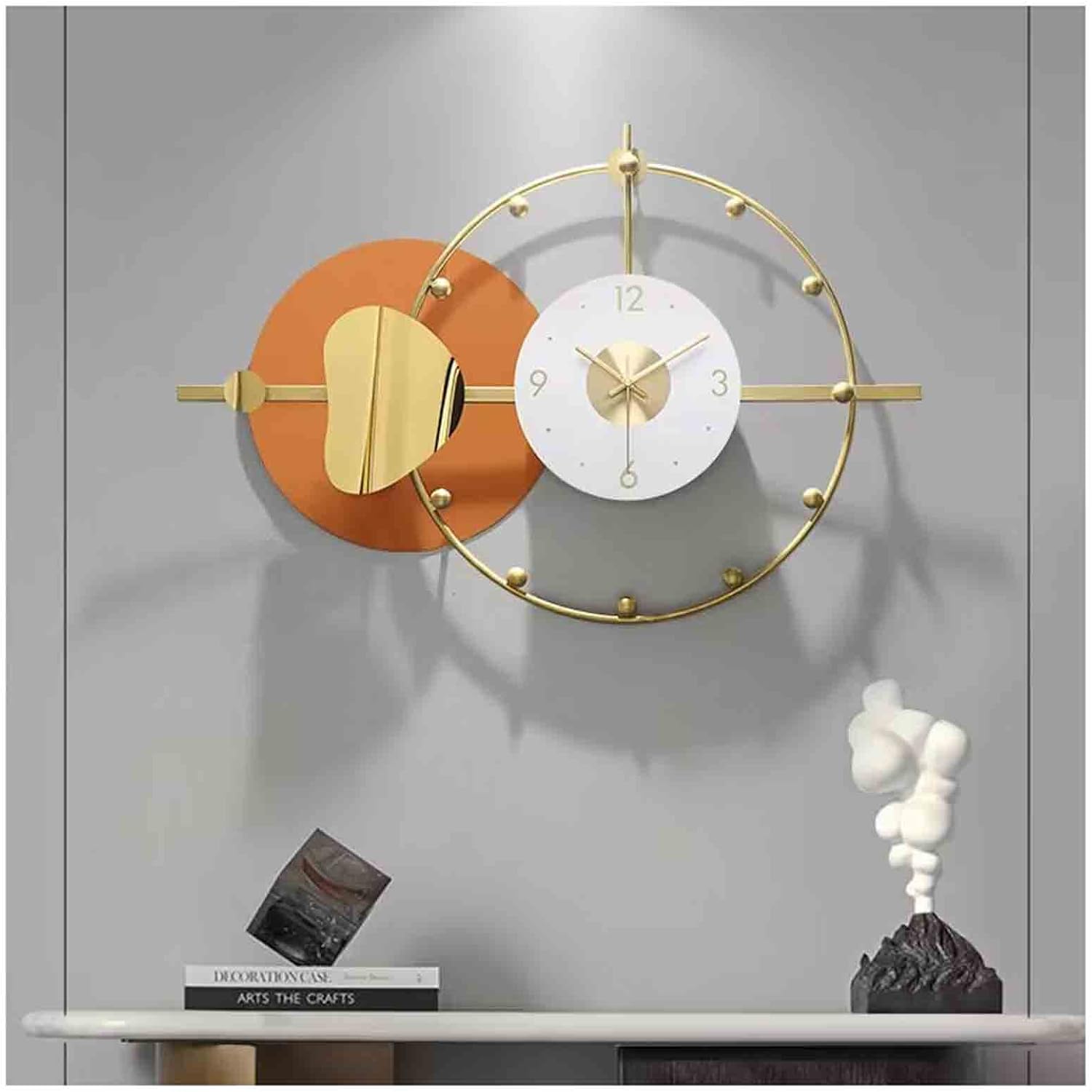 Ceas Perete Analog Decorativ Silentios Design Modern Negru - detaliu produs