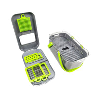 Razatoare multifunctionala pentru fructe si legume, 22 piese, lame din otel inoxidabil - imagine 4