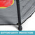 Trambulina cu plasa de protectie, metal + textil, 124x140 cm, 3 ani+
