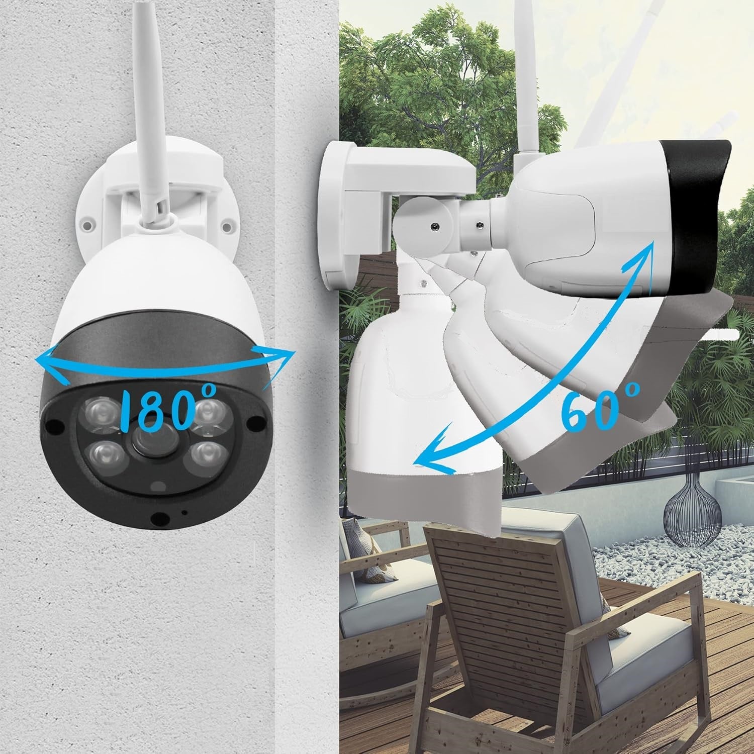 Camera de exterior IP WiFi, 2MP 1080p, IR 30m, lentila 4 mm, Microfon, MicroSD