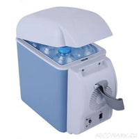 Frigider auto portabil, 12V, 7.5 l, Functie de racire si incalzire, Albastru/Alb - imagine 5
