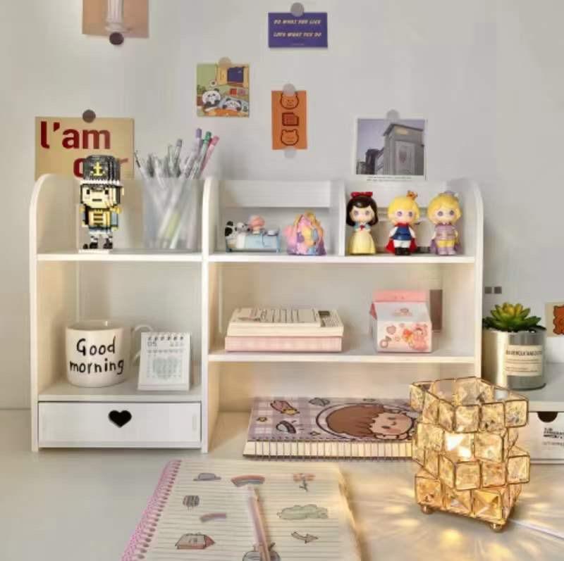 Organizator de birou - Raft cu sertar pentru stocare si decoratiuni