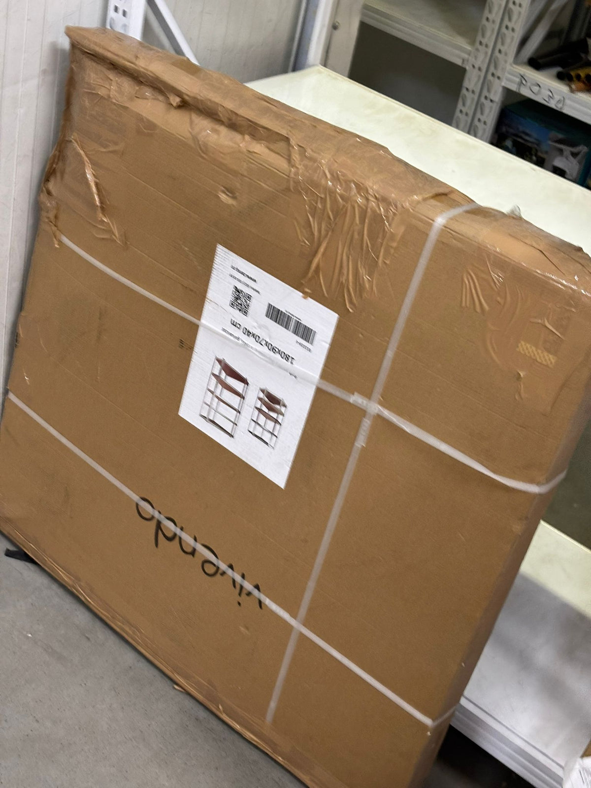 RESIGILAT — Raft metalic de colt, cu 5 polite, cadru otel galvanizat, polita MDF, 175 Kg/polita, 180x90x40 cm · Acceptabil #001