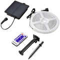 Set Banda LED RGB 60 LED/m cu Panou Solar Rola 5 Metri Iluminare Decorativa