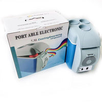 Frigider auto portabil, 12V, 7.5 l, Functie de racire si incalzire, Albastru/Alb - imagine 12