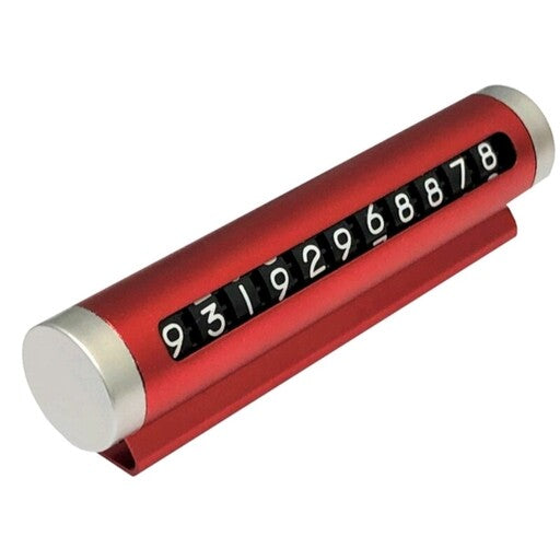 Suport numar de telefon pentru parcare auto, lipire cu banda dublu adeziva, ajustarea numerelor prin sistem de glisare