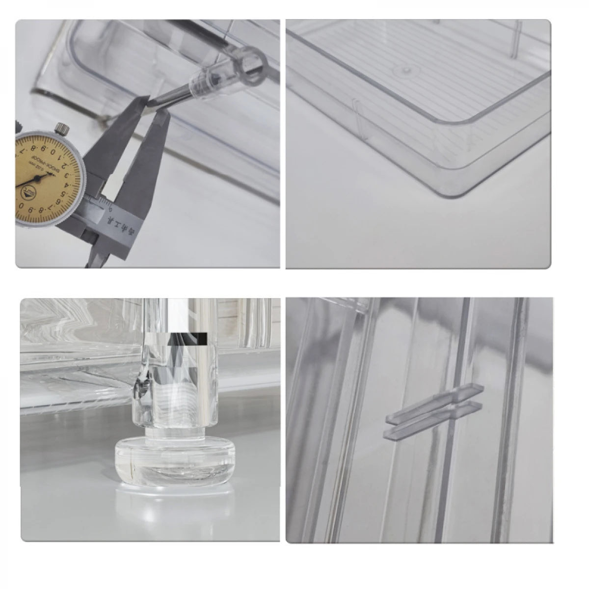 Suport cu 2 rafturi retractabile, 2 nivele si 6 compartimente de depozitare, 29  x 20 x 23  cm, alb